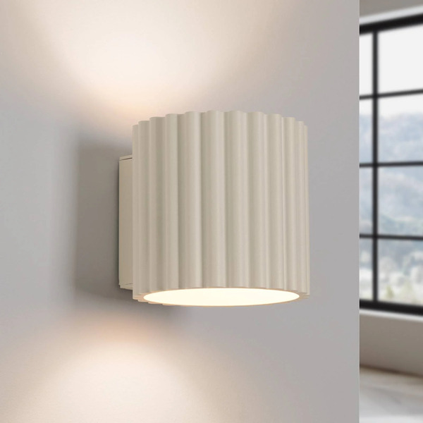  Sollux Lighting Sollux Lighting Ribla Wall Light, Beige, ø 10 Cm, Metal, G9 