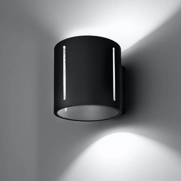  Sollux Lighting Sollux Lighting Topa Wall Light, Up/down, Black Body 