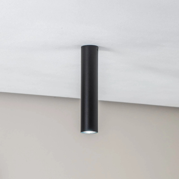  Sollux Lighting Sollux Lighting Tube Ceiling Light In Cylinder Shape, Black 