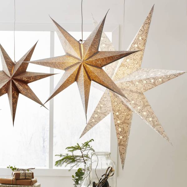  Star Trading Star Trading Decorus Paper Star Without Lighting White/silver 
