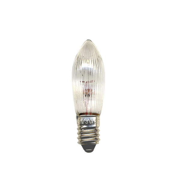  Star Trading Star Trading E10 2.4 w 12 v Bulb,  Pack Of 3, Candle Shape 