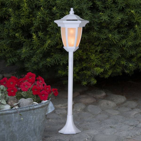  Star Trading Star Trading Flame Led Solar Light, 4 In 1, White 