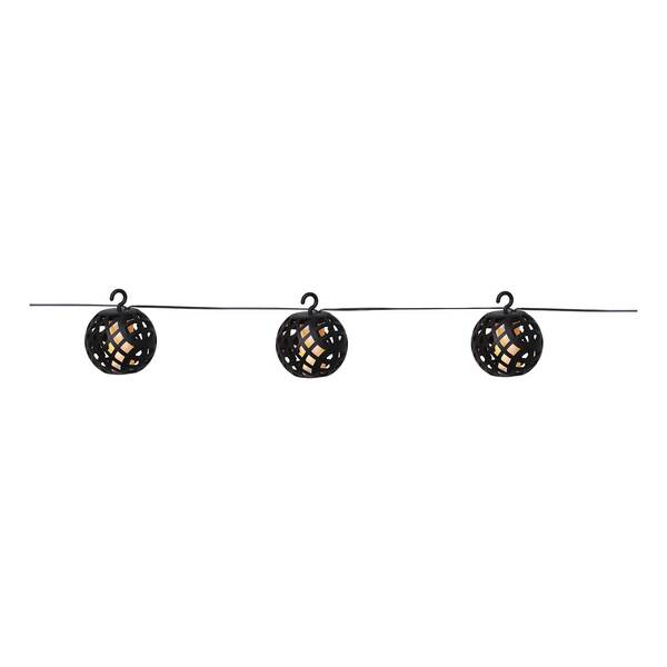  Star Trading Star Trading Flame Led Solar String Lights With A Flame Effect 