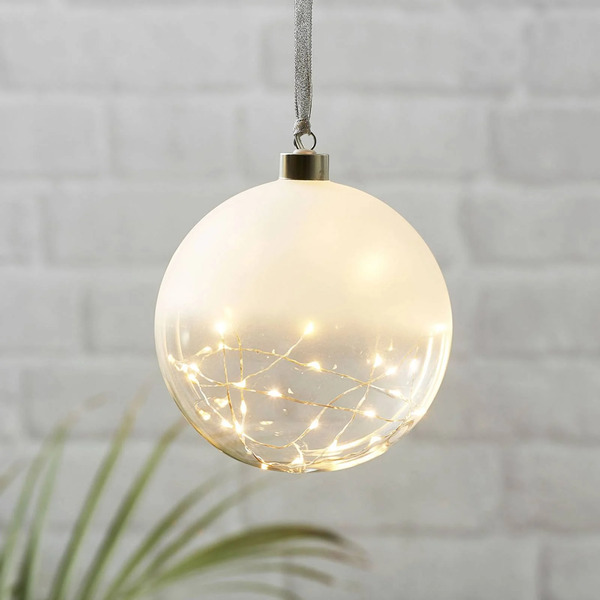 Star Trading Star Trading Glow Led Decorative Bauble Frosted/clear ø 15 Cm 