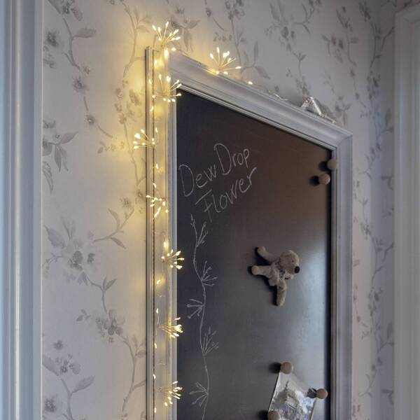  Star Trading Star Trading Led Fairy Lights Dew Drop Flower, Silver, 140 Cm, Battery 