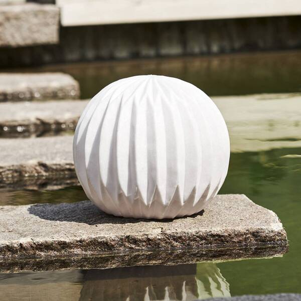 Star Trading Star Trading Led Patio Lamp Sandy, ø 25.5 Cm White Plastic Battery 
