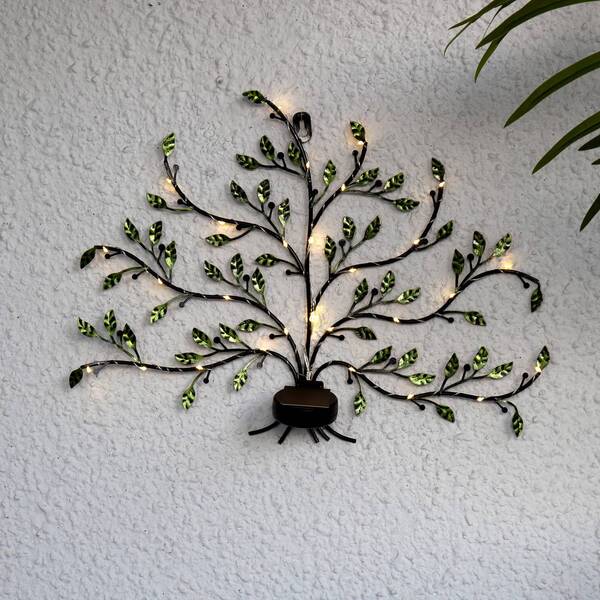  Star Trading Star Trading Led Solar Wall Light Tree Of Life 