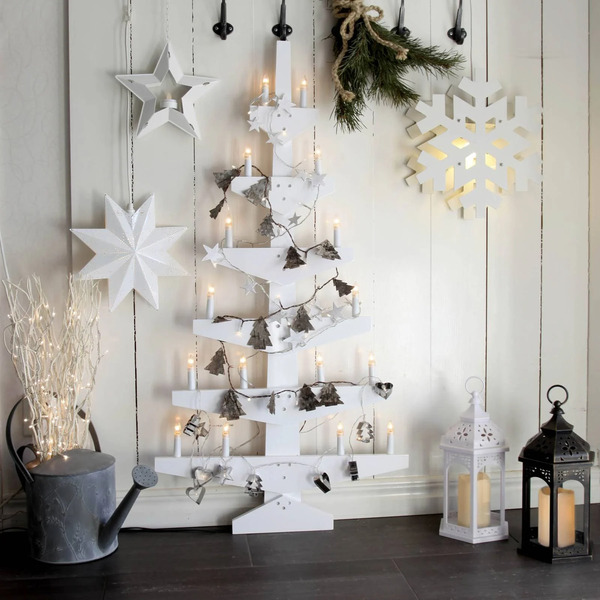  Star Trading Star Trading Mini Decorative Star Made Of Metal, White 