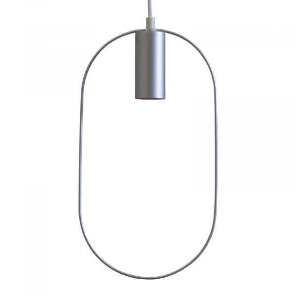  Star Trading Star Trading Shape Decorative Hanging Light With Oval, Silver 