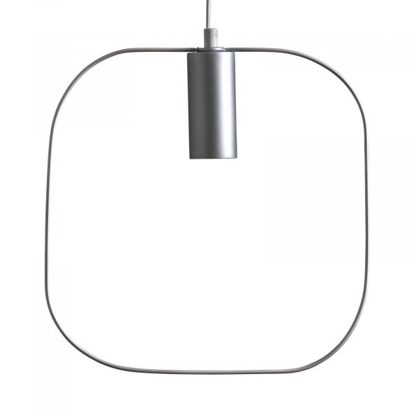  Star Trading Star Trading Shape Decorative Hanging Light With Square, Silver 
