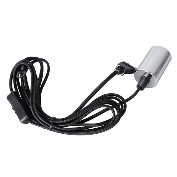 Star Trading Star Trading Stil E27 Socket With Cable, Silver-coloured 