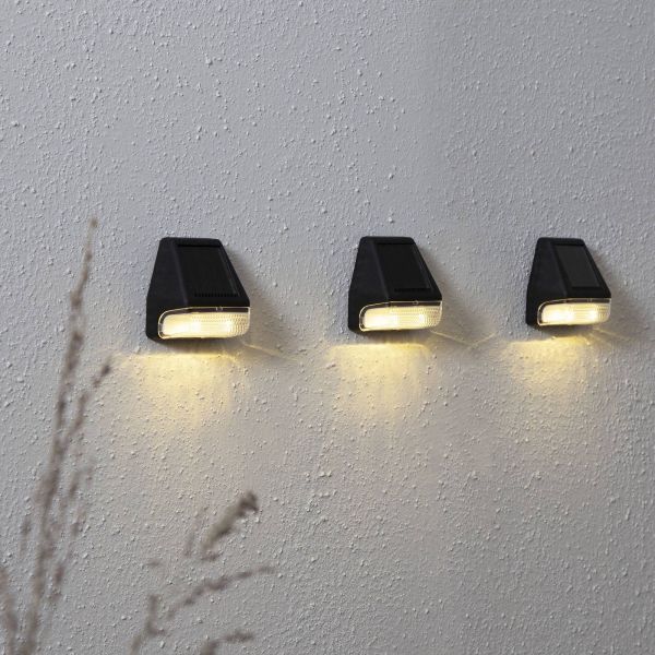  Star Trading Star Trading Wally Mini Led Solar Wall Light, Set Of 3 