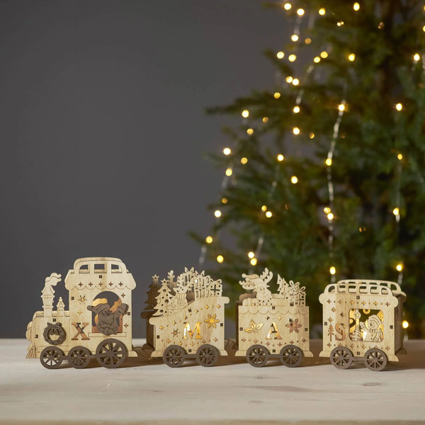  Star Trading Star Trading Yuletide Led Decorative Light As A Christmas Train 