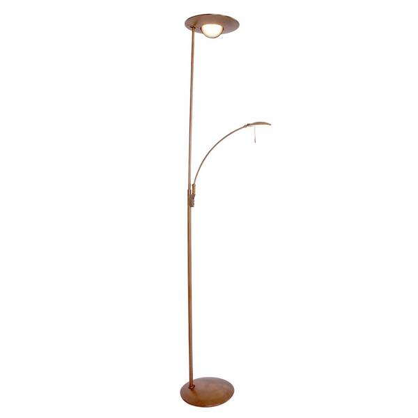  Steinhauer Steinhauer Bronze-coloured Led Floor Lamp Zenith With Dimmer 