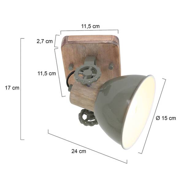  Steinhauer Steinhauer Gearwood Downlight, 1-bulb Green 