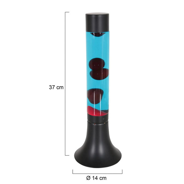  Steinhauer Steinhauer Lava Lamp Volcan 3117, Black, Clear/red Liquid, E14 