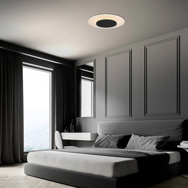  Steinhauer Steinhauer Led Ceiling Light Lido, Black, ø 42cm 