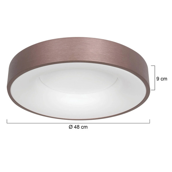  Steinhauer Steinhauer Led Ceiling Light Ringlede, 2,700 K ø 48 Cm Bronze 