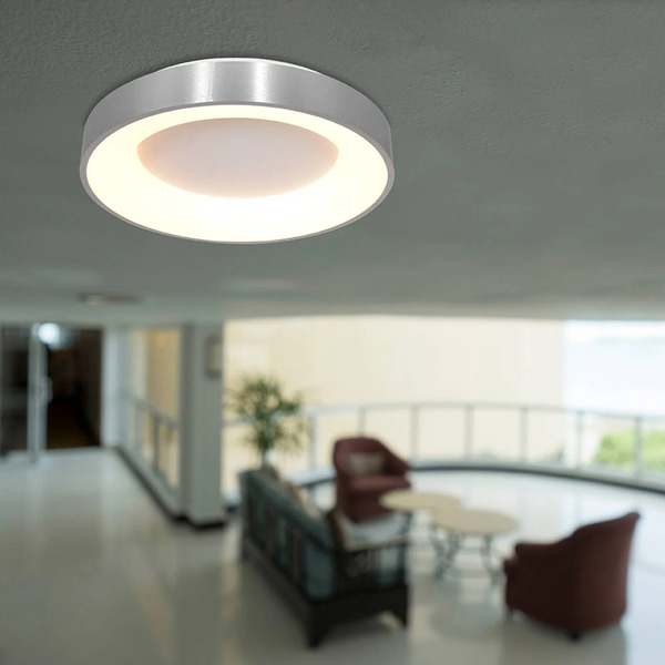  Steinhauer Steinhauer Led Ceiling Light Ringlede, 2,700 K ø 38 Cm Silver 