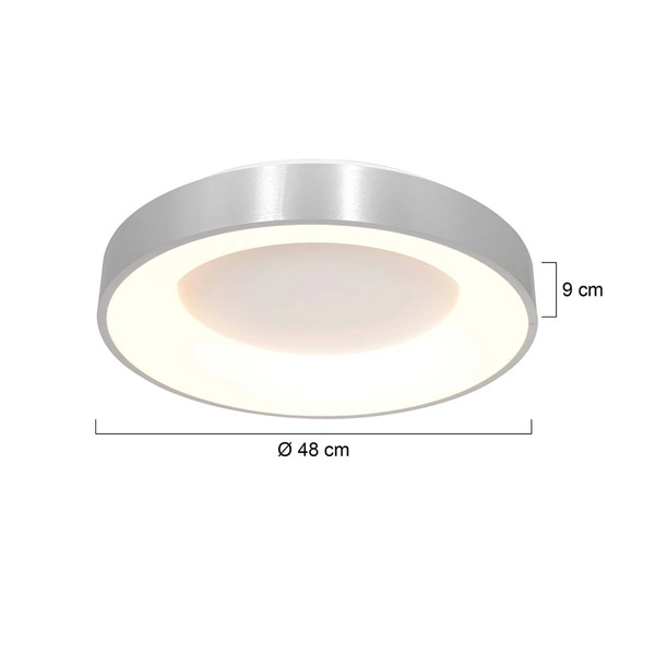  Steinhauer Steinhauer Led Ceiling Light Ringlede 2,700 K ø 48 Cm Silver 