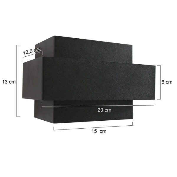  Steinhauer Steinhauer Led Wall Light Muro 3368, Black, Up/down, G9, 2,700 K 