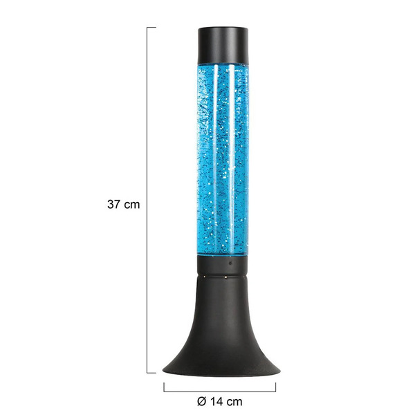  Steinhauer Steinhauer Volcan 4188 Table Lamp, Black, Glitter Effect, E14 
