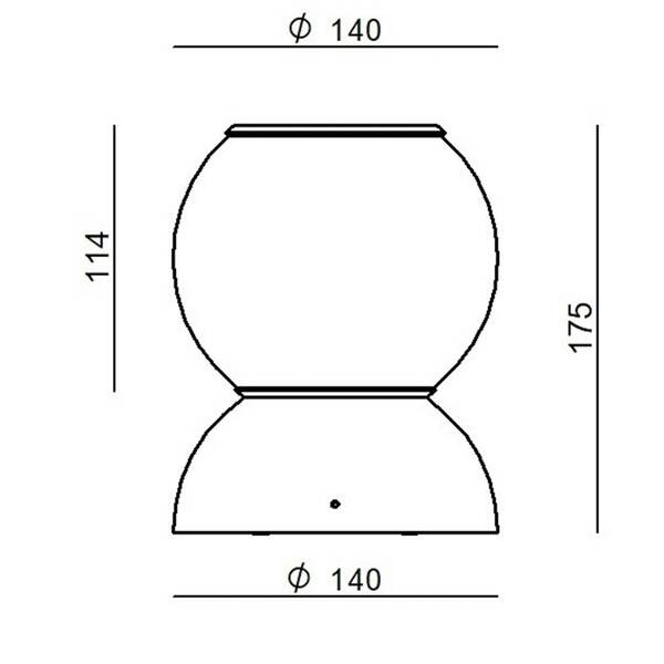  Stilnovo Stilnovo Gravitino Led Ceiling Lamp, Rotatable, Grey 