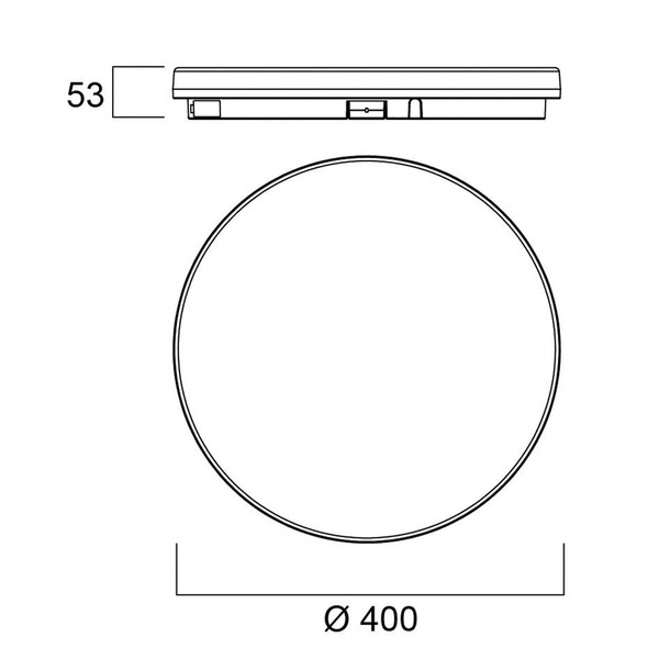  Sylvania Sylvania Start Surface Slim Ceiling Lamp, ø 40 Cm, Ip54, Dimmable. 