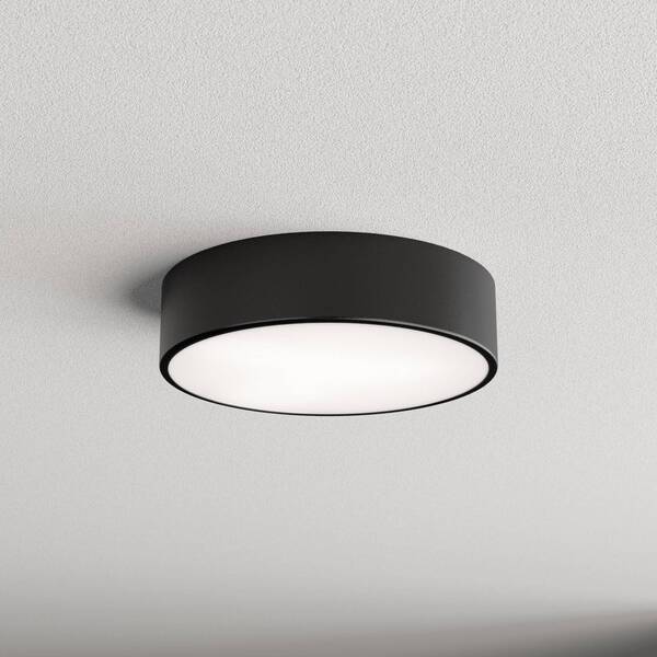  Temar Lighting Temar Lighting Cleo 300 Ceiling Lamp, Black, Sensor, Ip54, ø 30 Cm, Metal 