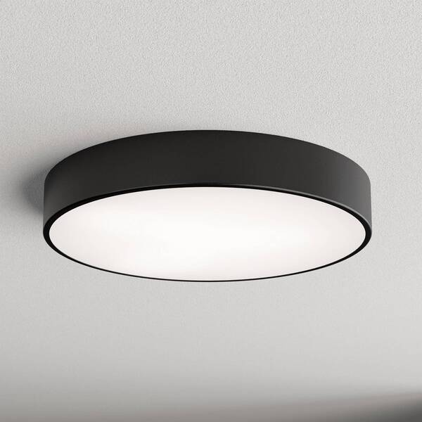  Temar Lighting Temar Lighting Cleo 500 Ceiling Lamp, Black, Sensor, Ip54, ø 50 Cm, Metal 