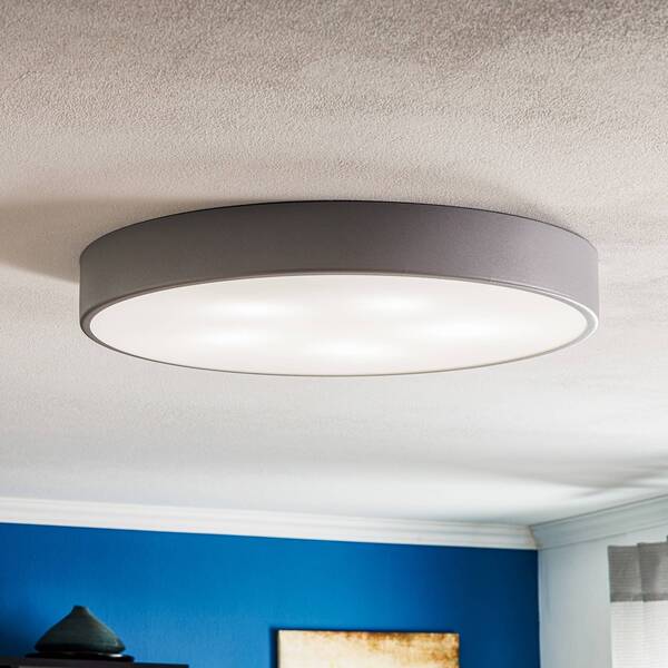  Temar Lighting Temar Lighting Cleo 600 Ceiling Lamp, Grey, Sensor, Ip20, ø 60 Cm, Metal 