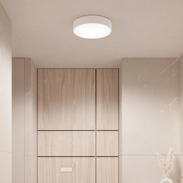  Temar Lighting Temar Lighting Cleo Ceiling Light, ø 20 Cm, Ip54, White, Metal, E27 