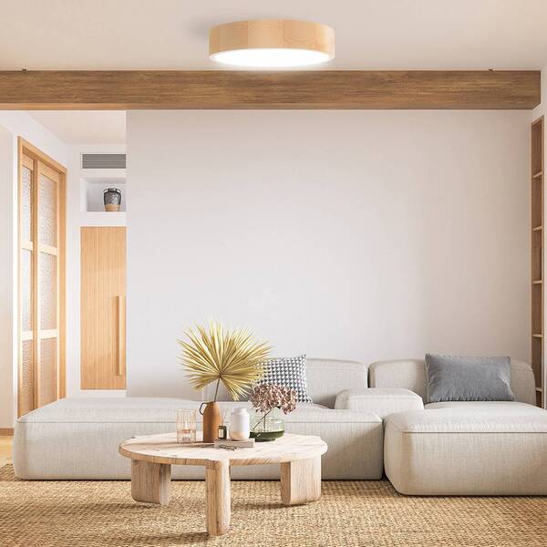  Temar Lighting Temar Lighting Cleo Dr800 Ceiling Light, Pine Wood, ø 80 Cm, 6-bulb, E27 