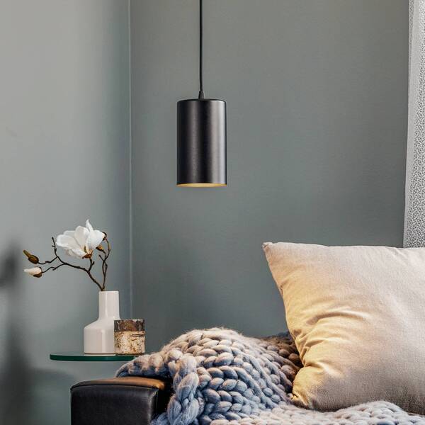  Temar Lighting Temar Lighting Zw Tube 170 Pendant Light, 1-bulb, Black 