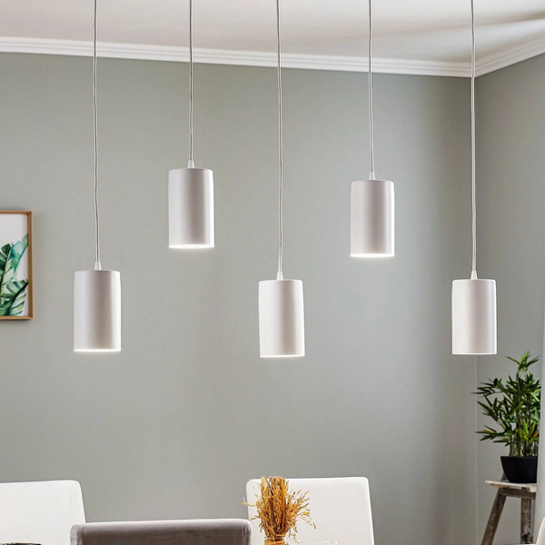  Temar Lighting Temar Lighting Zw Tube 170 Pendant Light, 5-bulb, White 