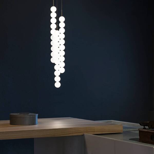  Terzani Terzani Abacus Pendant Light, Brass, 3x10 Spheres 