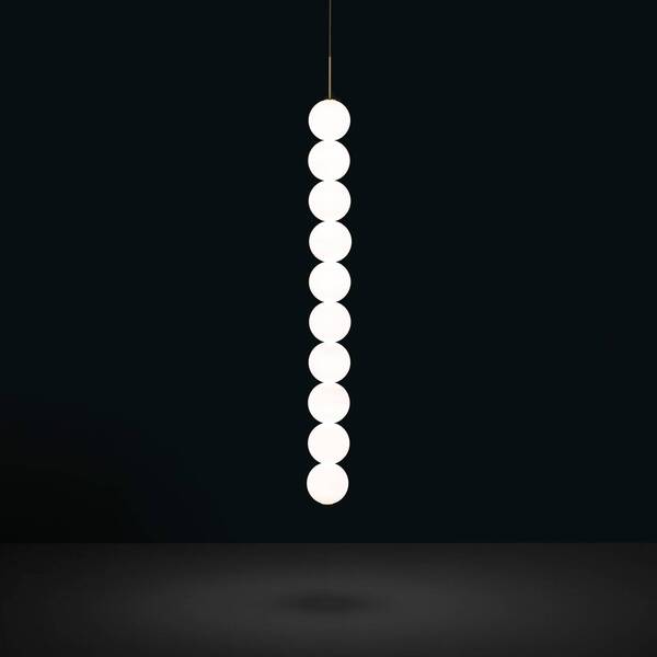  Terzani Terzani Abacus Pendant White/brass/brass 10-bulb. 