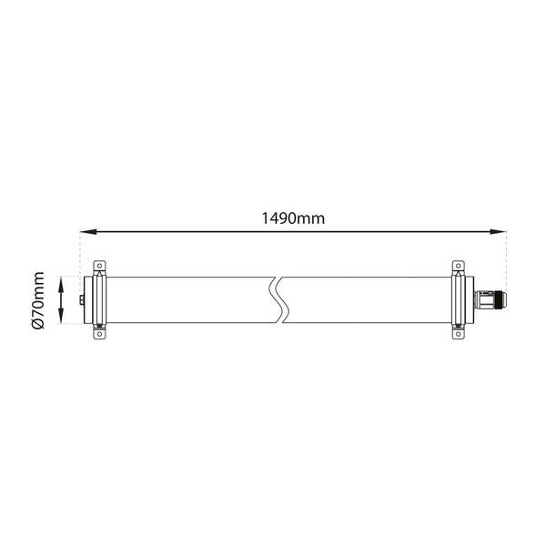  The Light Group The Light Group Slc Lava Led Ceiling Light Pmma Ip69 
