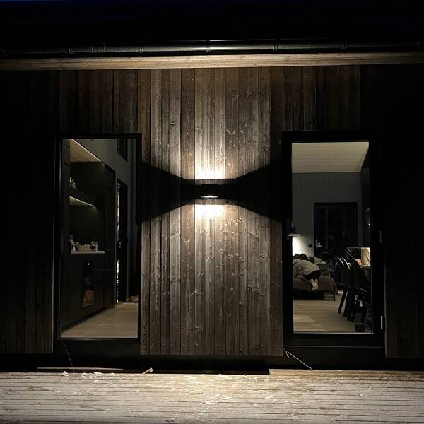  The Light Group The Light Group Slc Shadow Led Outdoor Wall Lamp Up/down 