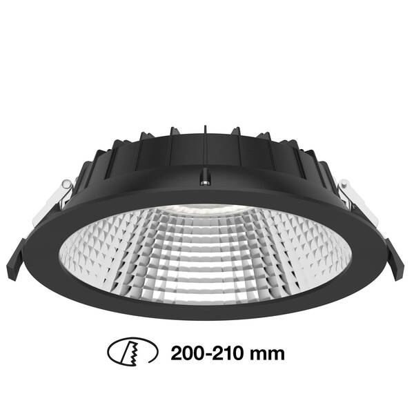  The Light Group The Light Group Slc Shift Led Recessed Spotlight ø22.8cm Cct Black 