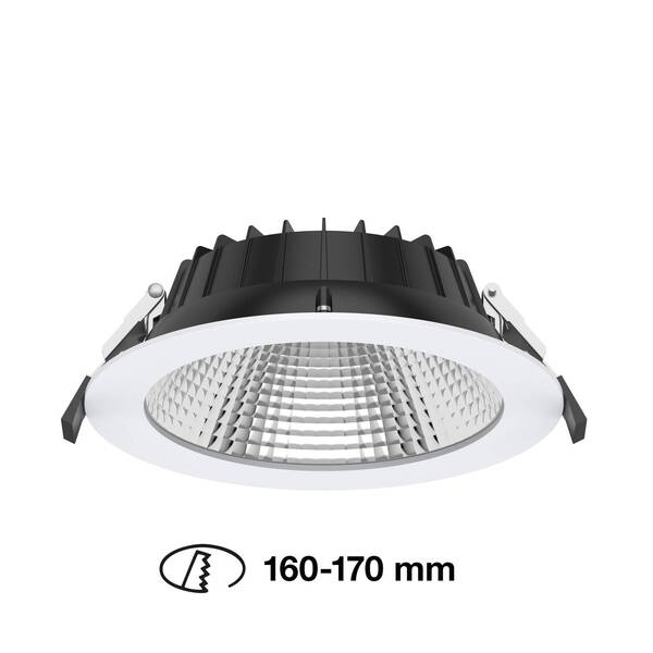  The Light Group The Light Group Slc Shift Led Recessed Spotlight ø19cm Cct, White 
