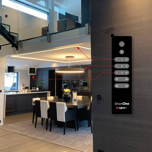  The Light Group The Light Group Slc Smartone Zigbee Remote Control 3-channel Mono 