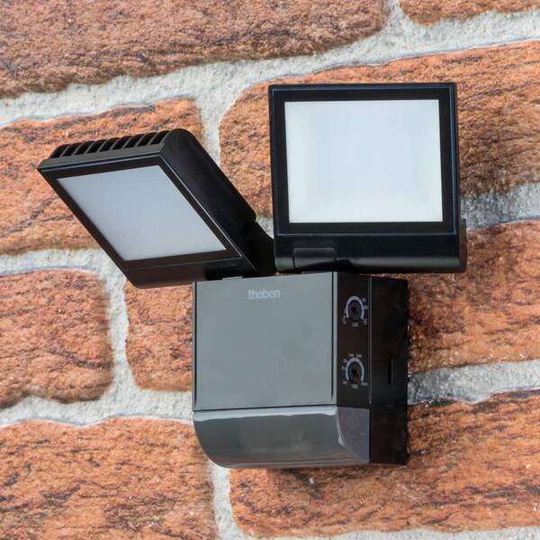  Theben Theben Led Outdoor Wall Light Theleda S17-100, Black Sensor 