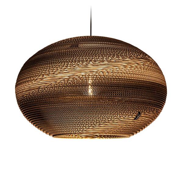  Think Paper Think Paper Classy 640 Hanging Light, Cardboard Shade 