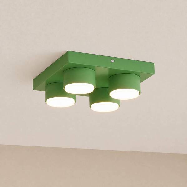  Tk Lighting Tk Lighting Brix Ceiling Lamp, Green, 23 Cm Long, 4-bulb, Gx53 