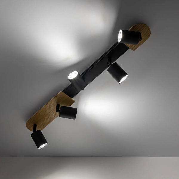  Tk Lighting Tk Lighting Downlight Cover Wood, 5-bulb 