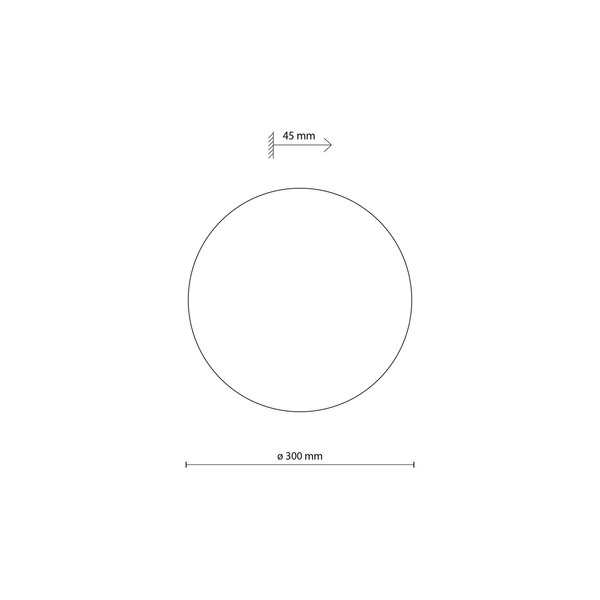  Tk Lighting Tk Lighting Luna Wall Light, Brown, Indirect Light, ø 30 Cm, Steel 