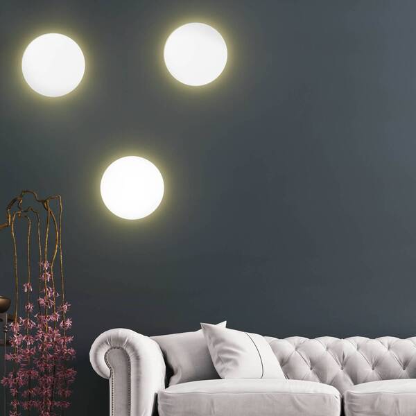  Tk Lighting Tk Lighting Lunia New Wall Light, White, ø 30 Cm 
