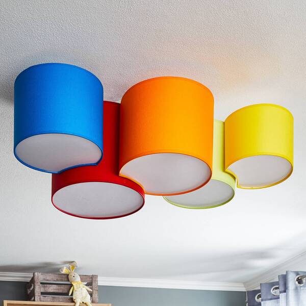  Tk Lighting Tk Lighting Mona Ceiling Light, 5-bulb, Multicoloured 
