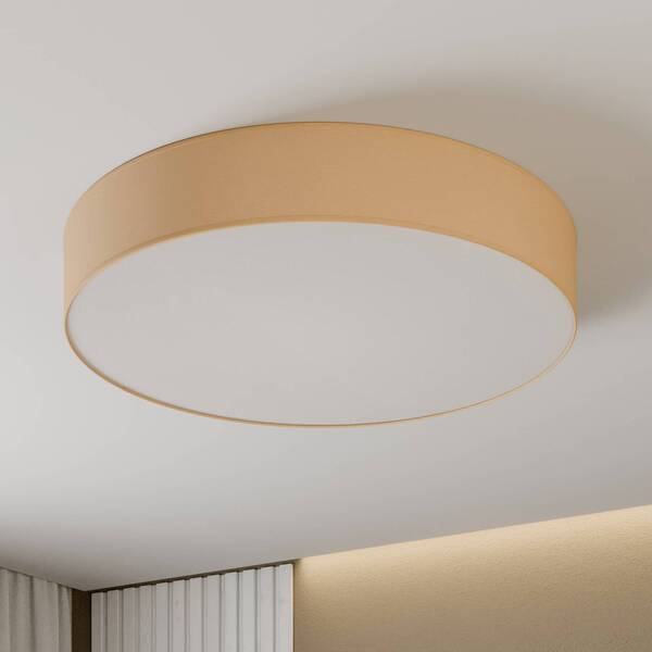  Tk Lighting Tk Lighting Rondo Ceiling Light, Beige ø 80 Cm 
